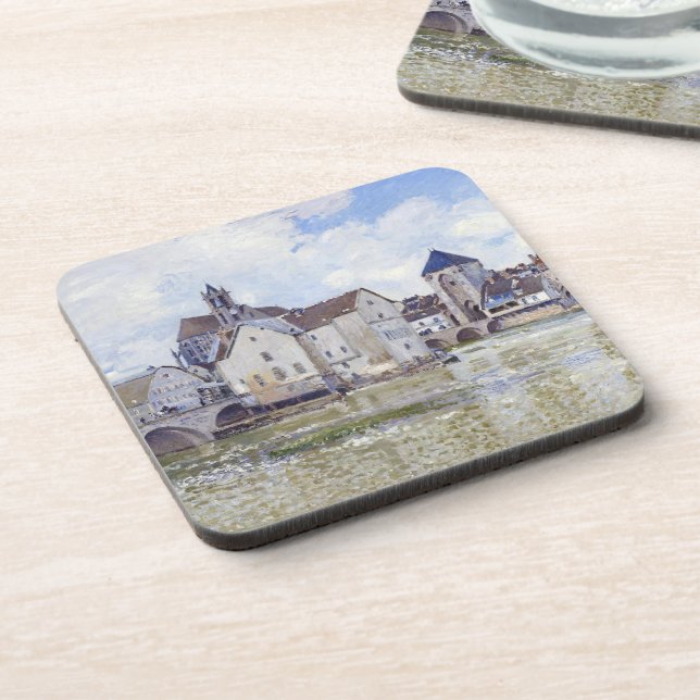Porta-copo Edifícios Alfred Sisley e pontes com água (Left Side)