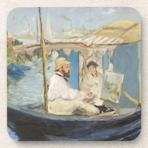 Porta-copo Edouard Manet - Pintura Monet no Barco Estúdio