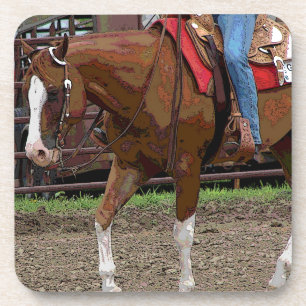 Porta-copo Efeito ocidental dos desenhos animados do cavalo
