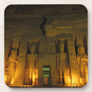 Porta-copo Egito, Abu Simbel, Fachada iluminada do Pequeno