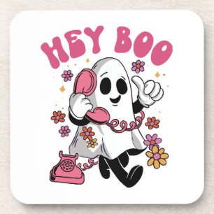Porta-copo Ei Boo - Fantasma Groovy de Halloween