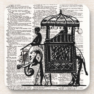 Porta-copo Elefante com Dicionário de Arte Howdah