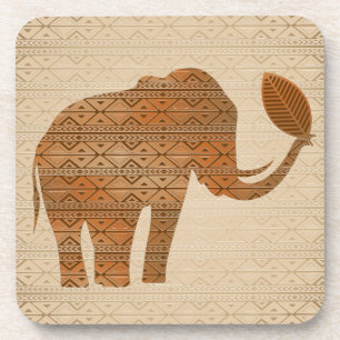 Porta-copo Elefante - Design de Arte Tribal