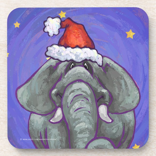 Porta-copo Elefante Natal (Frente)