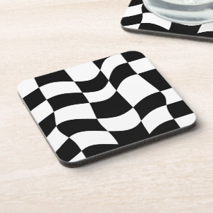 Porta-copo Elegância redefinida: padrão em linha de Abstrato