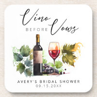 Elegant Vino antes dos Votos Aquarela Vinícola