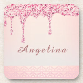 Porta-copo Elegante Pingente Brilho Glamour Base para Copos