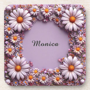 Porta-copo Elegante Quadro Floral