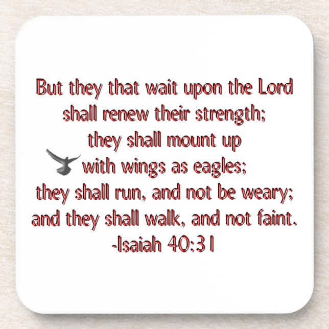 Porta-copo Eles essa espera em cima do senhor (Frente)