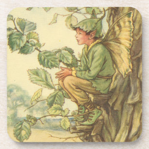 Porta-copo Elm Fairy alada em árvore