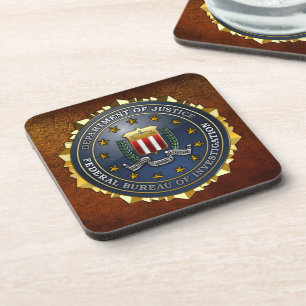 Porta-copo Emblema do FBI