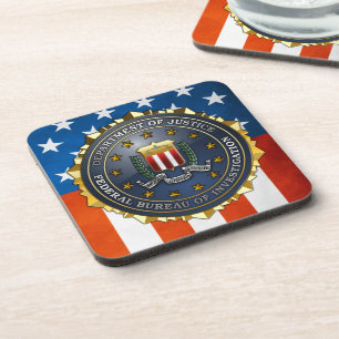 Porta-copo Emblema do FBI