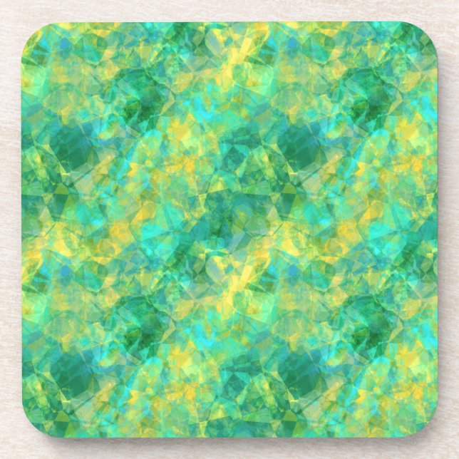Porta-copo Emerald Green Crumpled Texture (Frente)