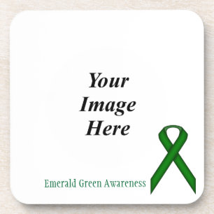 Porta-copo Emerald Green Standard Ribbon por Kenneth Yoncich