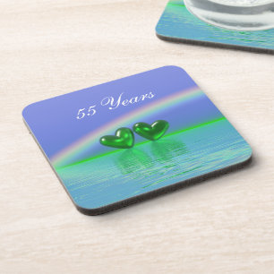 Porta-copo Emerald Hearts, 55 anos