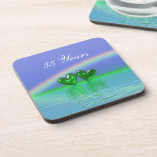 Porta-copo Emerald Hearts, 55 anos