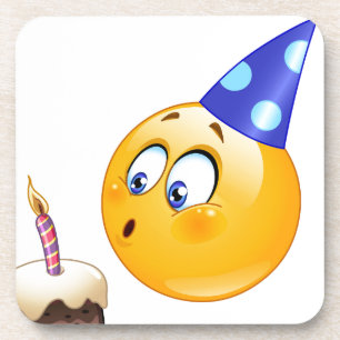 Porta-copo emoji de aniversário