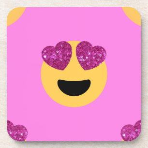 Porta-copo emoji do coração
