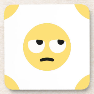 Porta-copo emoji eye roll