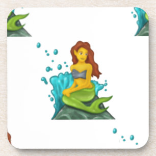 Porta-copo emoji mermaid