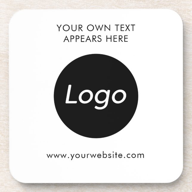 Porta-copo Empresa de logotipo simples (Frente)