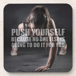 Porta-copo Empurre-se - Motivação do Workout