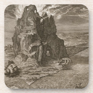 Porta-copo Enceladus enterrou debaixo de Monte Etna, 1731