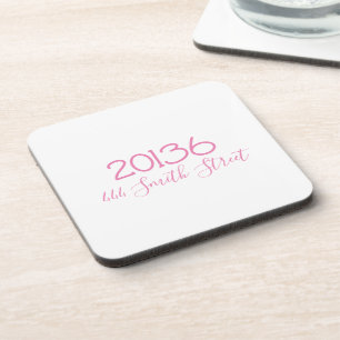 Porta-copo Endereço Personalizado com Código Postal