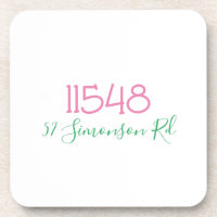 Endereço Personalizado com Código Postal Elegante