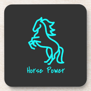 Porta-copo Energia do cavalo em azul