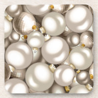 enfeites de natal prateados