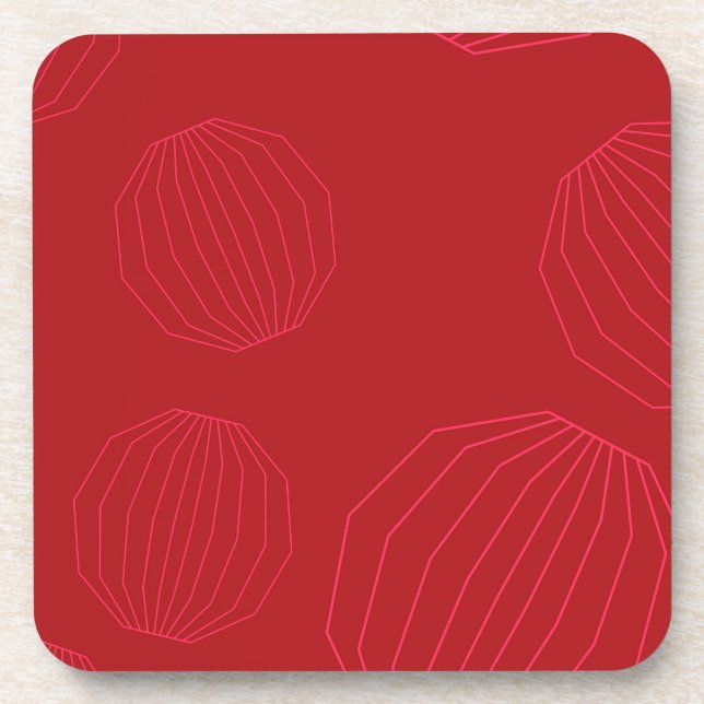 Porta-copo Enfeites de natal simples, modernos e fluentes (Frente)