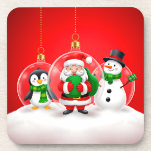 Porta-copo Enfeites Festivos de Natal