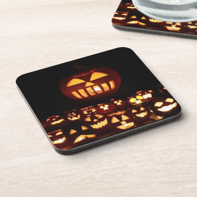 Porta-copo Engraçado Carvado Pumpkins Jack O'Lanterna Hallowe (Left Side)