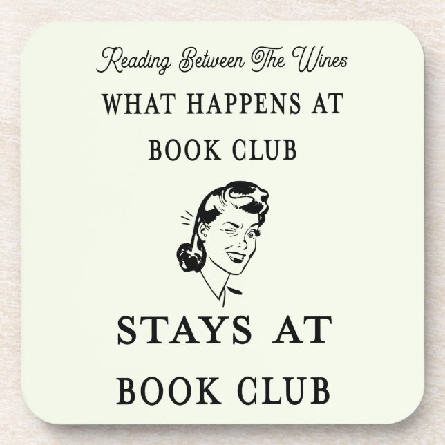 Porta-copo Engraçado Clube Personalizado de Livros (Frente)