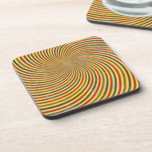 Porta-copo Engraçado Retro Grunge Swirl + sua ideia