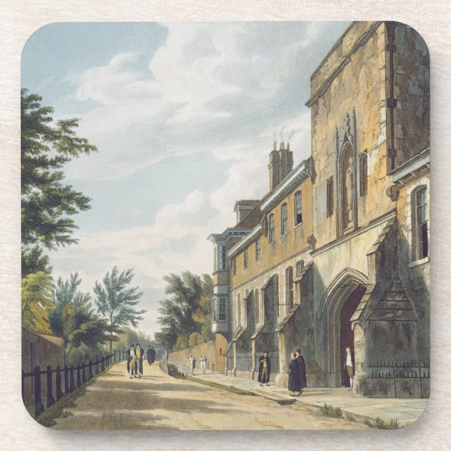 Porta-copo Entrada da faculdade de Winchester com Hous do (Frente)