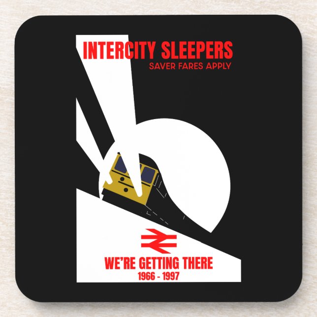 Porta-copo Entusiasta do trem ferroviário britânico (Frente)