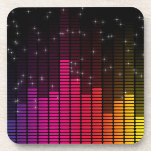 Porta-copo Equalizador Luzes de Discoteca Volume da Música