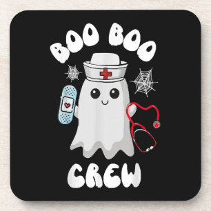 Porta-copo Equipe Boo Boo Enfermeira Fofa Fantasma Halloween 
