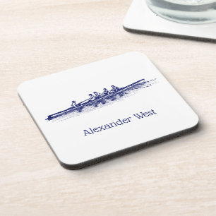 Porta-copo Equipe de Tripulação Azul Removendo Esportes Hídri