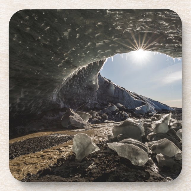 Porta-copo Erupção solar na entrada da caverna de gelo (Frente)