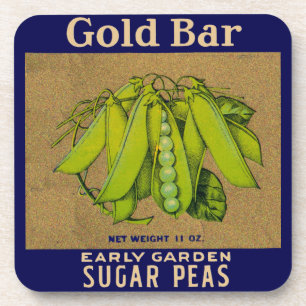 Porta-copo Ervilhas de açúcar de Bar Dourado dos anos 30 pode