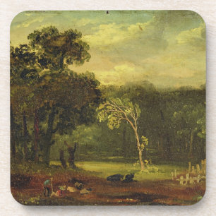 Porta-copo Esboço da natureza no parque de Sion, 1819 (óleo