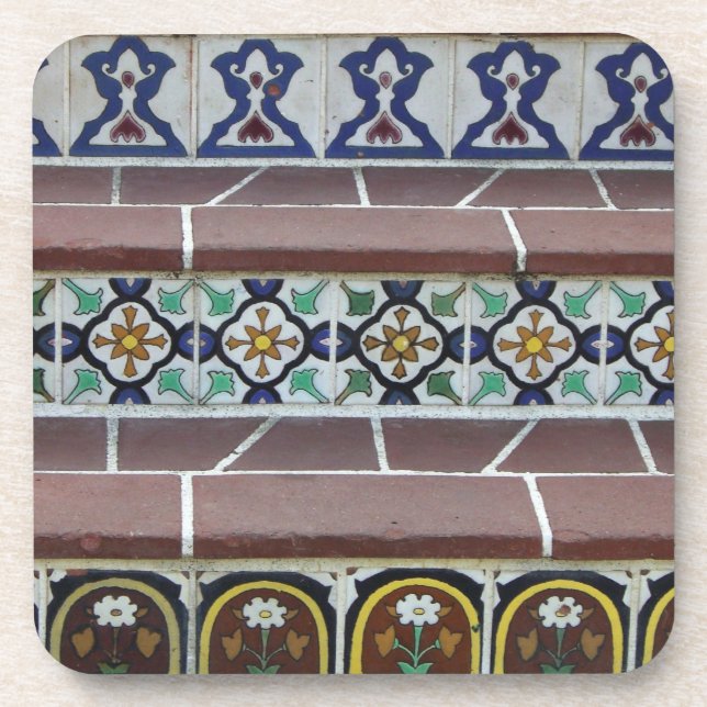 Porta-copo Escadas de Azulejos Antigos (Frente)