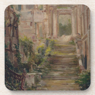 Porta-copo Escadas de Ruínas do Castelo de santo-Nuvem