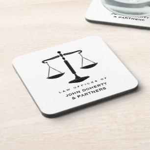 Porta-copo Escalas clássicas de Justiça Presentes de Lei