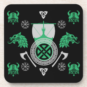 Porta-copo Escandinávia Viking Norsêmen Home Decor