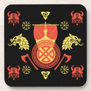Porta-copo Escandinávia Viking Norsêmen Home Decor
