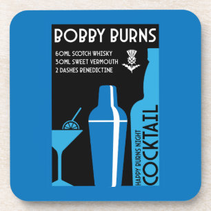 Porta-copo Escocês Bobby Burns Whiskey Cocktail